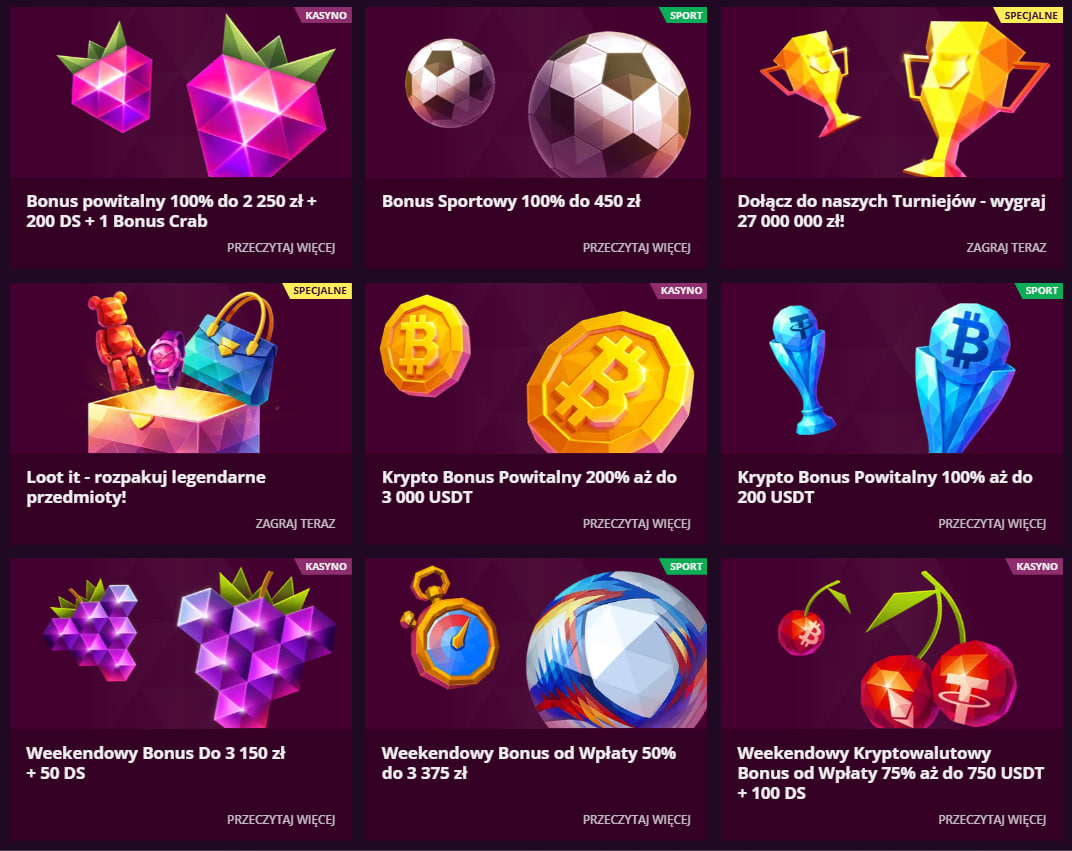 Twój Bonus na Start Jak Działa Pakiet Powitalny 100% do 2250 zł